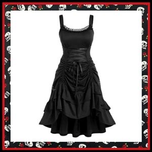 ROSEGAL ☆ MIDNITE BLACK ☆ LACE ACCENT ☆ PICK UP DRESS ☆ 5x ☆ NWT
